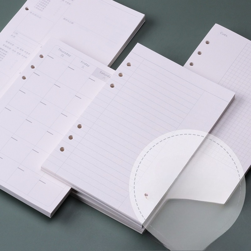 A5 Spiral Dotted Grid Notebook - Cuaderno de hojas sueltas A5, recambio