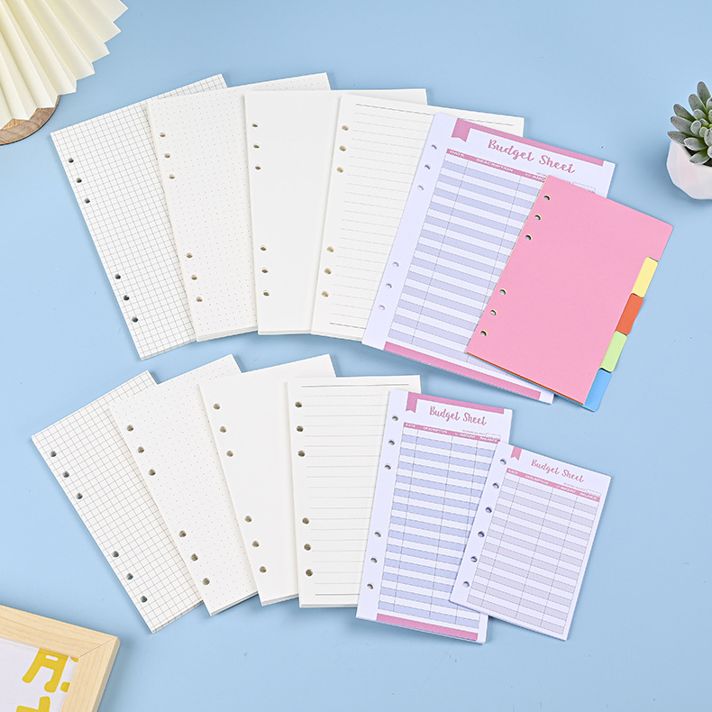 A5 Spiral Dotted Grid Notebook - Cuaderno de hojas sueltas A6 A5,