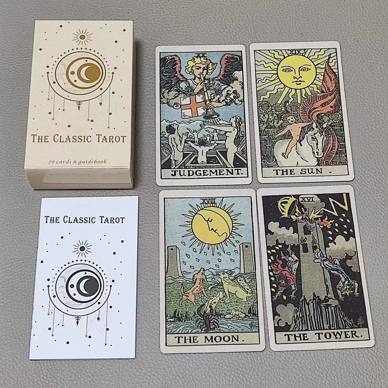 Tarot Deck With Guidebook - El Tarot clásico de 10,3x6cm, 78