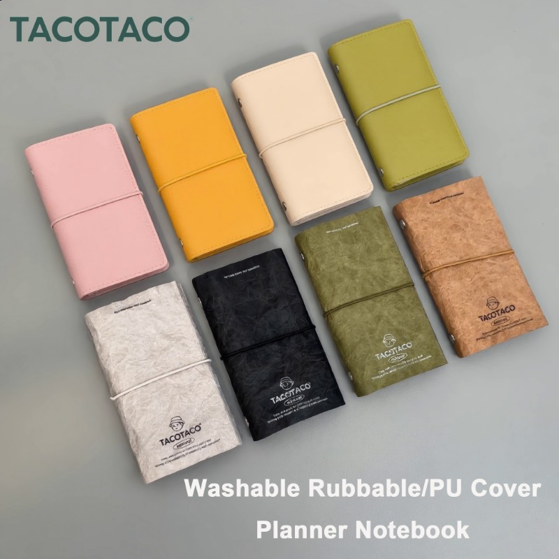 Vintage Leather Journal Notebook - TACOTACO Cuaderno con cubierta lavable/de PU,