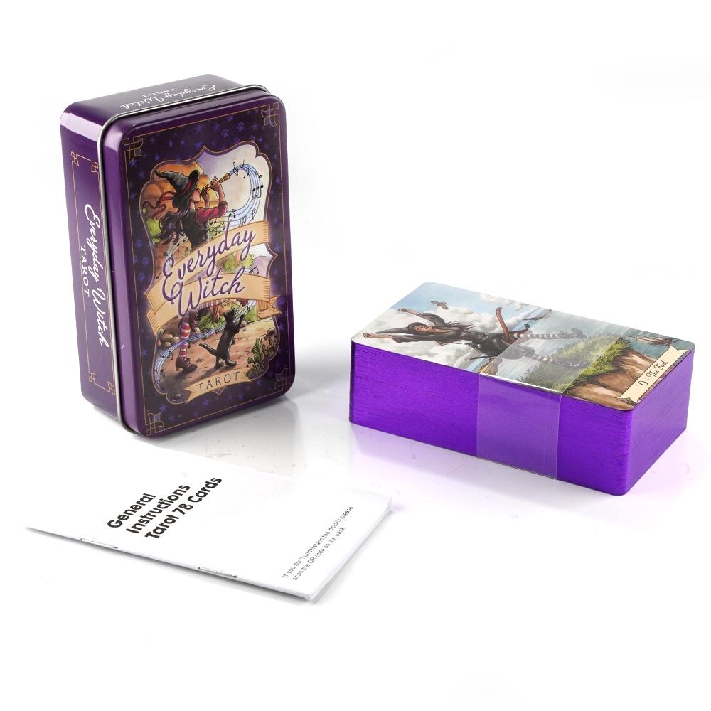 Tarot Deck With Guidebook - Tarot de bruja diario de 10,3x6cm