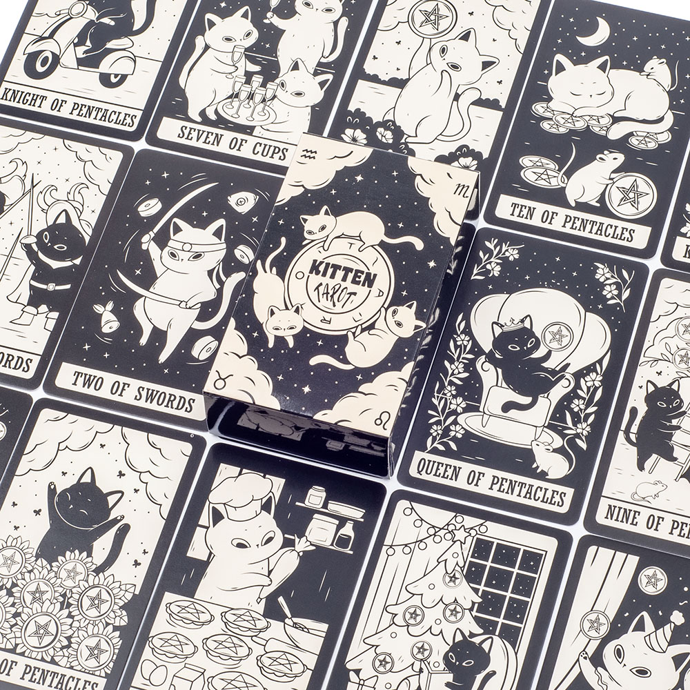 Baraja de Tarot de gatito, 78  - Tarot Deck With Guidebook reseña y precio