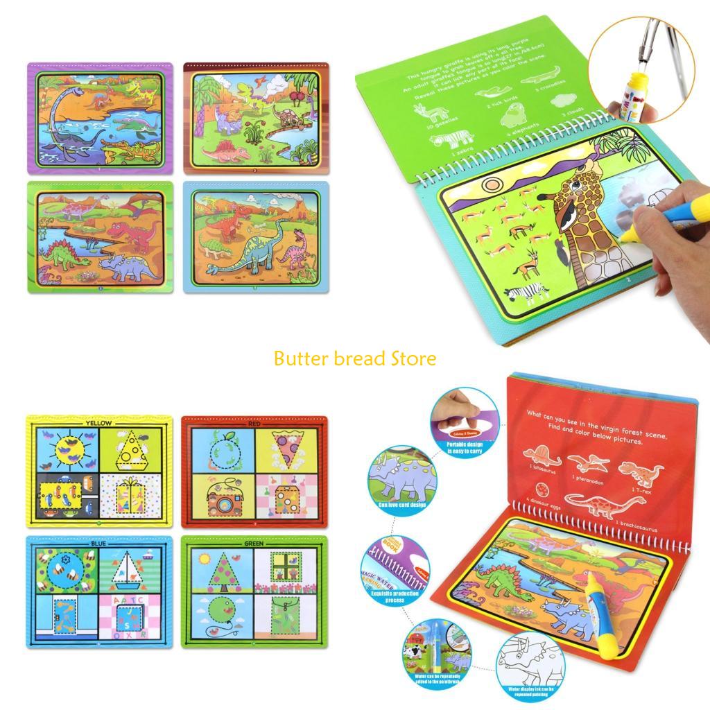 Libro dibujo agua mágico reuti - Reusable Water Magic Coloring Book reseña y precio