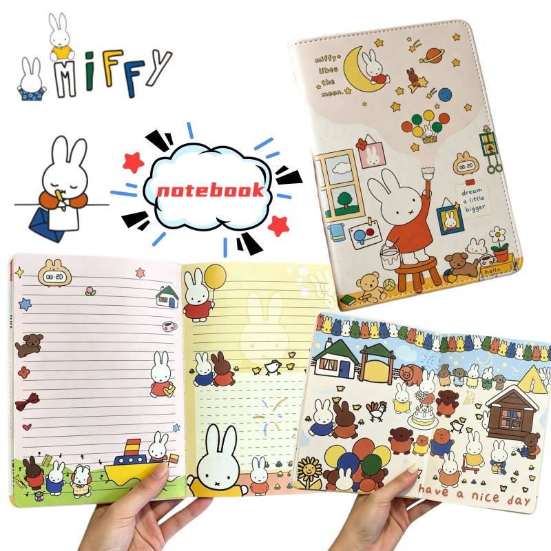 Nuevo Cuaderno B6 Miffy con Pá - Stationery Books reseña y precio