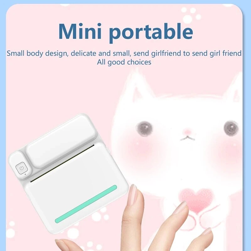 MINI impresora térmica portáti - Mini Pocket Thermal Printer Paper Roll reseña y precio