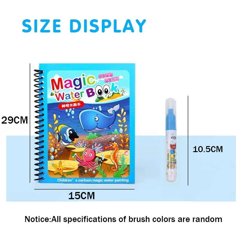 Libro de Dibujo Mágico con Agu - Reusable Water Magic Coloring Book reseña y precio