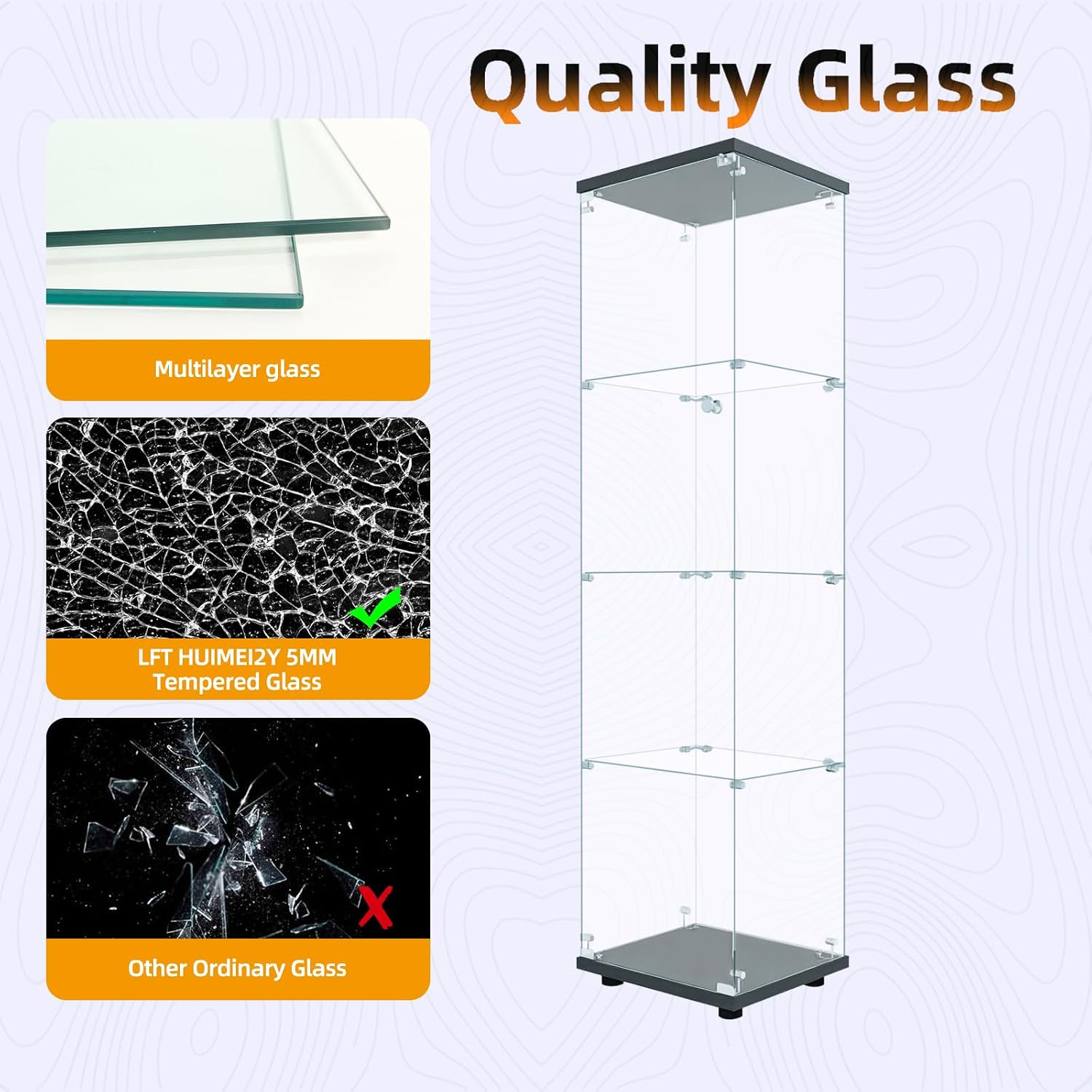 Vitrina de cristal con cerradu - Books reseña y precio
