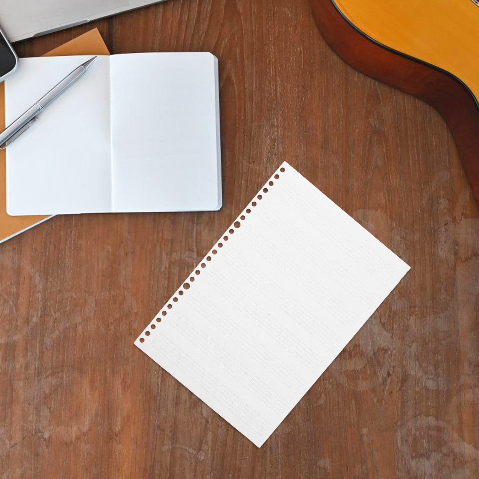 2 cuadernos de hojas sueltas,  - Blank Sheet Music Notebook reseña y precio