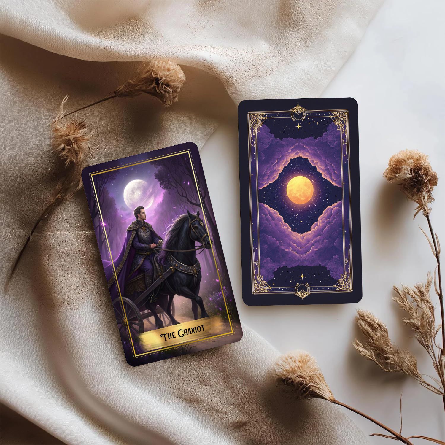 Baraja de cartas de tarot Purp - Tarot Deck With Guidebook reseña y precio