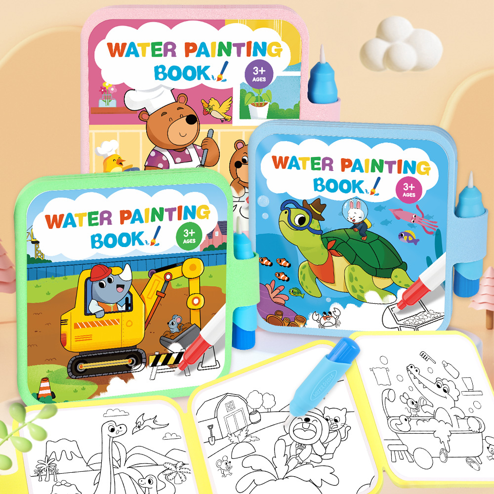 Libro de Pintura Mágica con Ag - Reusable Water Magic Coloring Book reseña y precio