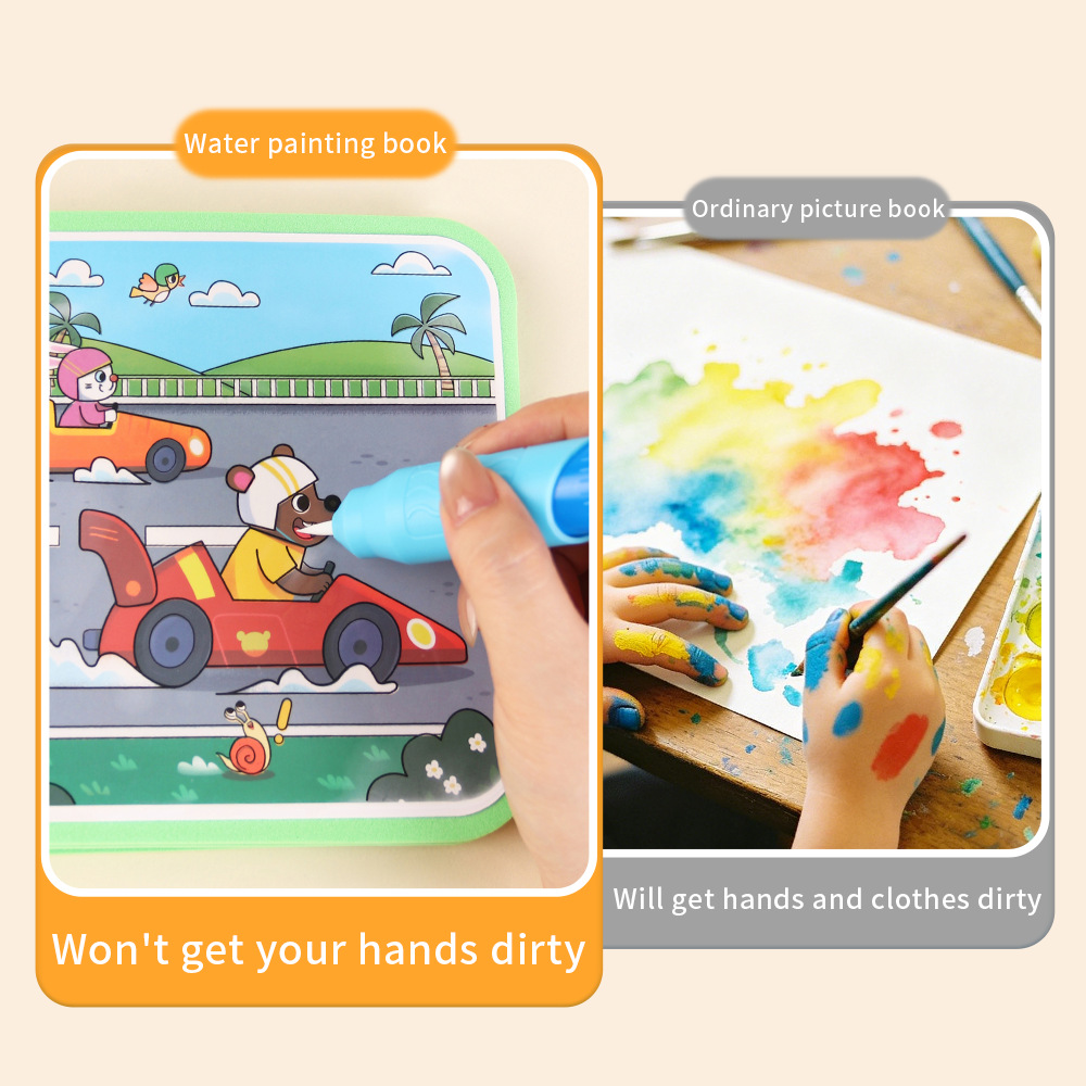 Libro de Pintura Mágica con Ag - Reusable Water Magic Coloring Book reseña y precio